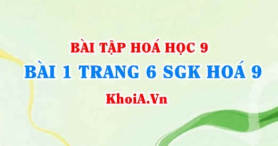 Bài 1 trang 6 SGK Hoá 9: Tính chất Hoá học của Oxit, phân loại Oxit